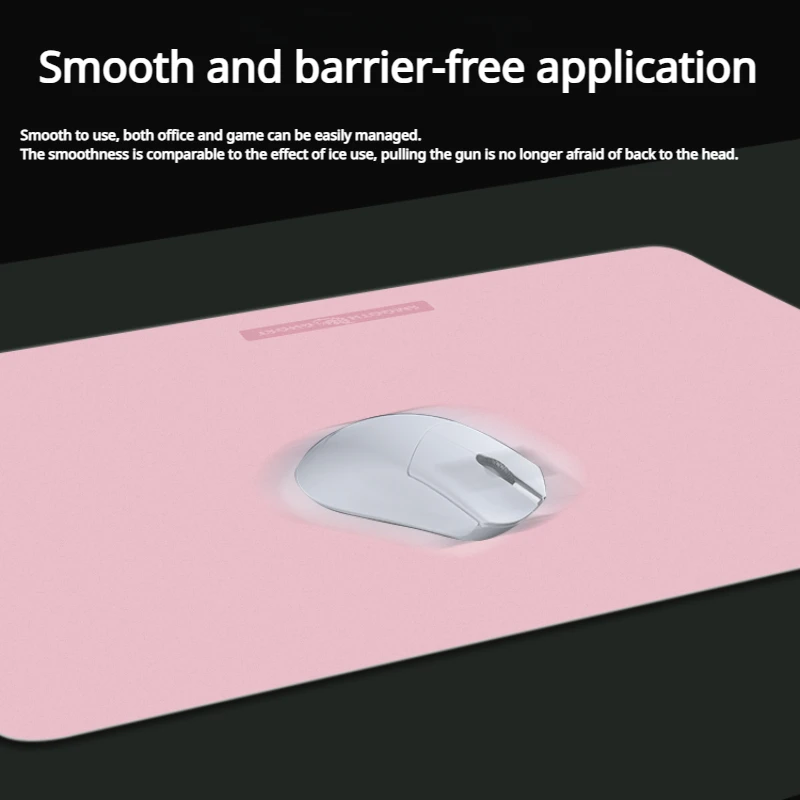 Echome Matte Pink Glass Gaming Mouse Pad Fps Game Desk Mat Mouse Pad do Escritório do Computador Mousepad Suave Acessórios para Jogos Presente - Imagem 3