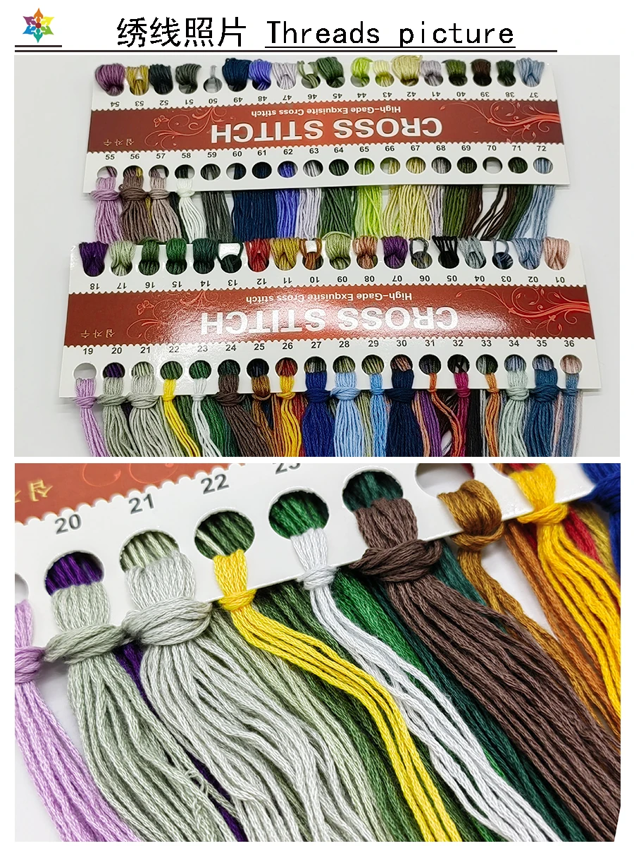 Hummingbird Garden Cross Stitch DIY Embroidery Kits 11CT 9CT Fashionable Home Printed Needlework Flower Series Material Pack Set cross stitch kit