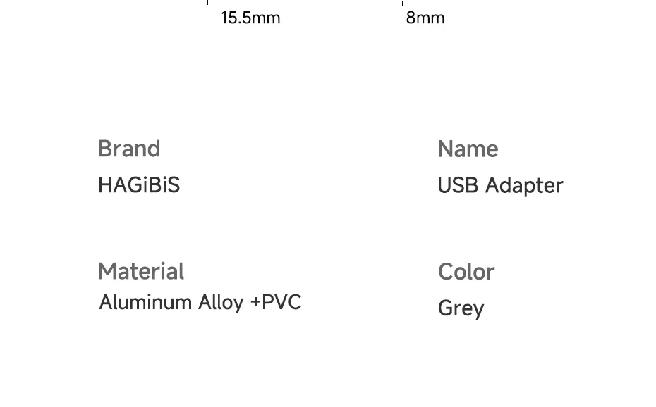 Hagibis USB C Female to USB Female Adapter USB 3.2 OTG 60W