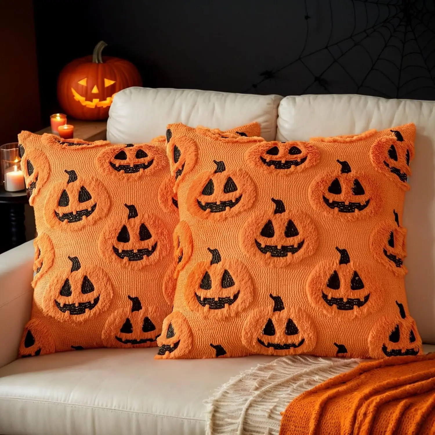Green Christmas Throw Pillow Cover Image 16