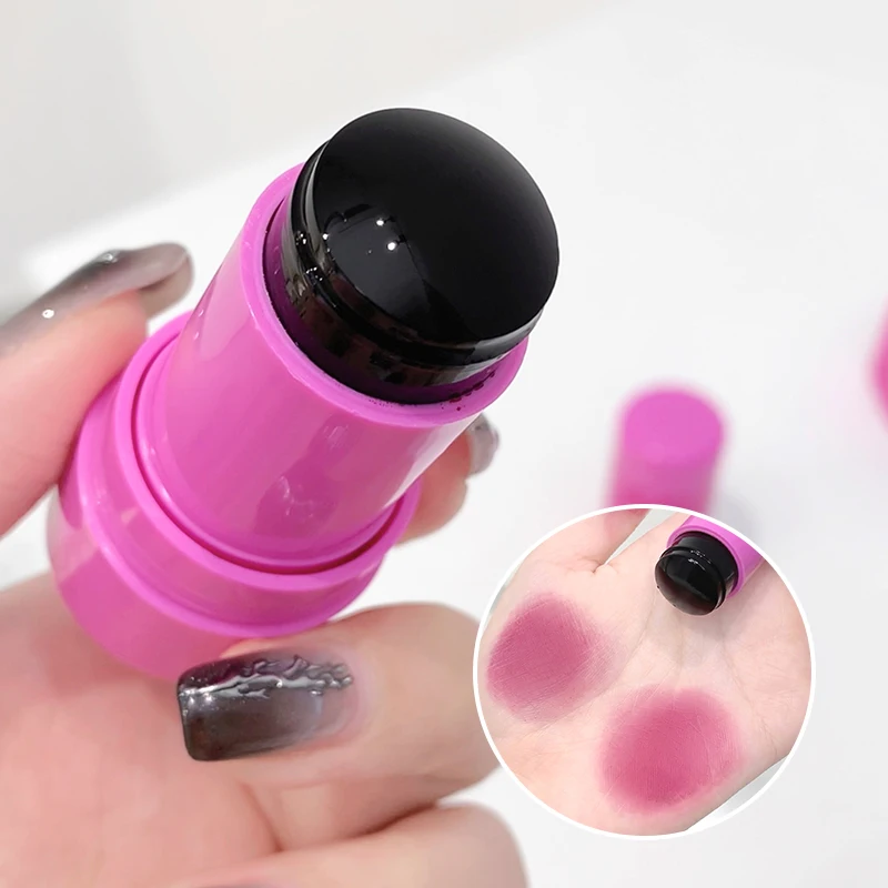 Lip and cheek blush stick color change brightening natural saturation student girl blush stick