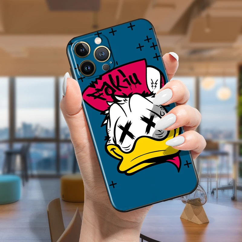 thumbnail image 1 of Disney-funda de TPU para teléfono móvil Apple, carcasa negra para iPhone 15 14 Pro 13 12 Max Mini 11 XS Max X XR 7 8 Plus SE2020, 1 of 5