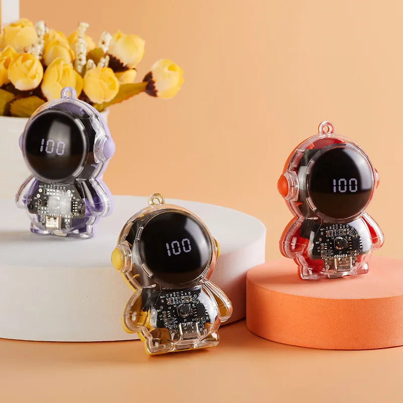 

Creative Spaceman Power Bank Mini Portable Emergency Mobile Phone Charger 1500mAh Powerbanks for Iphone Huawei Xiaomi Universal