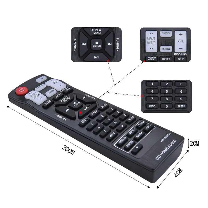 AKB73655792 交換用リモコン LG Mini HI-FI Audio OM4560 OM7560用 Amazon | AKB73655792 交換用リモコン LG Mini HI-FI Audio