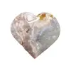 Natural Gemstone Pink Amethyst Heart-shaped Geode Agate Room Witchcraft Altarpiece Decoration Crystal with Stone Healing 1