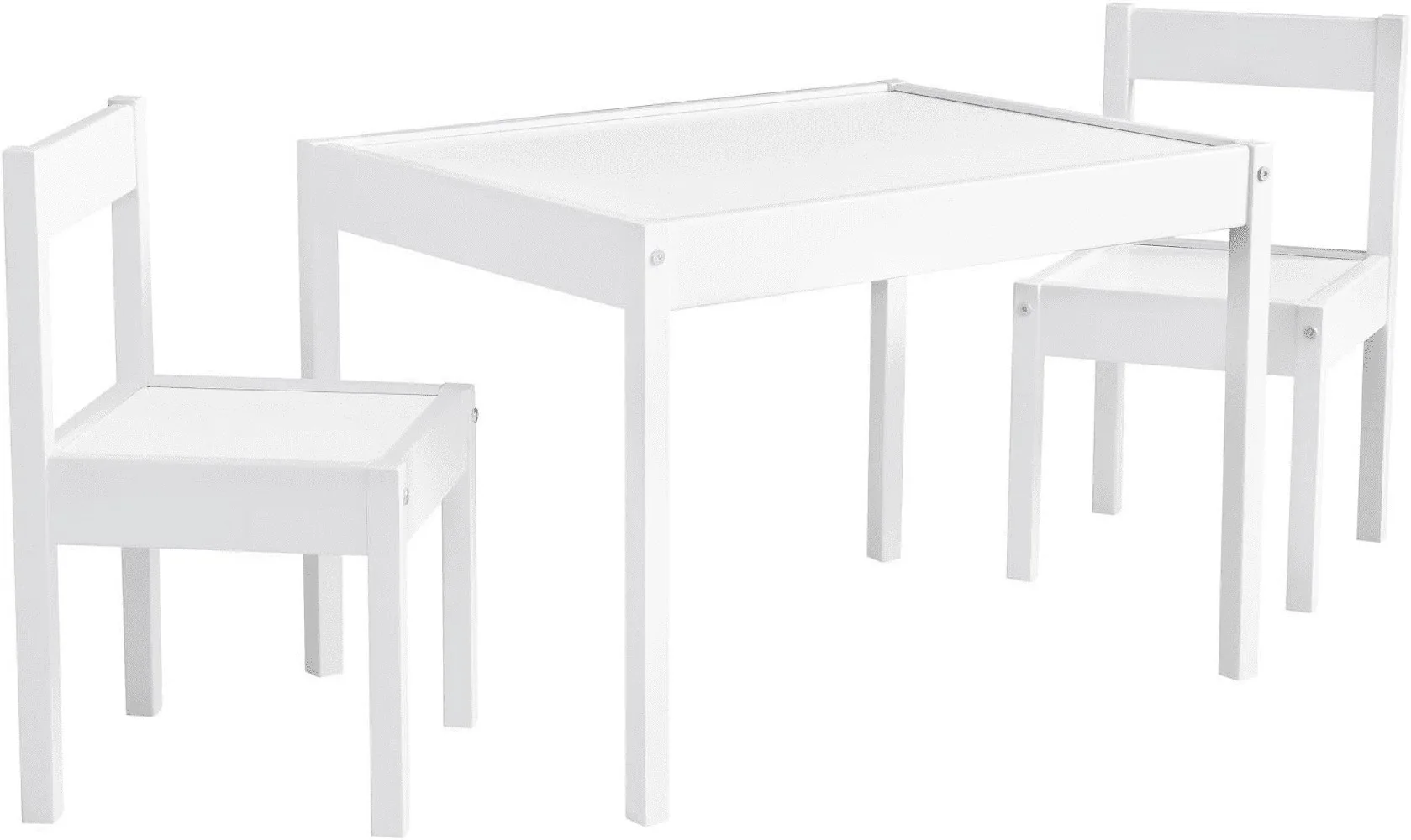 

3-Piece Table and Chairs Set, in White