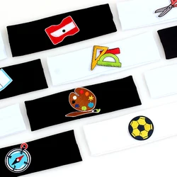 Baby Girls Cute Alarm Clock Sketchpad Hair Band Elastic Newborn Cartoon Turban Headband Children Fashion Hair Accessories
