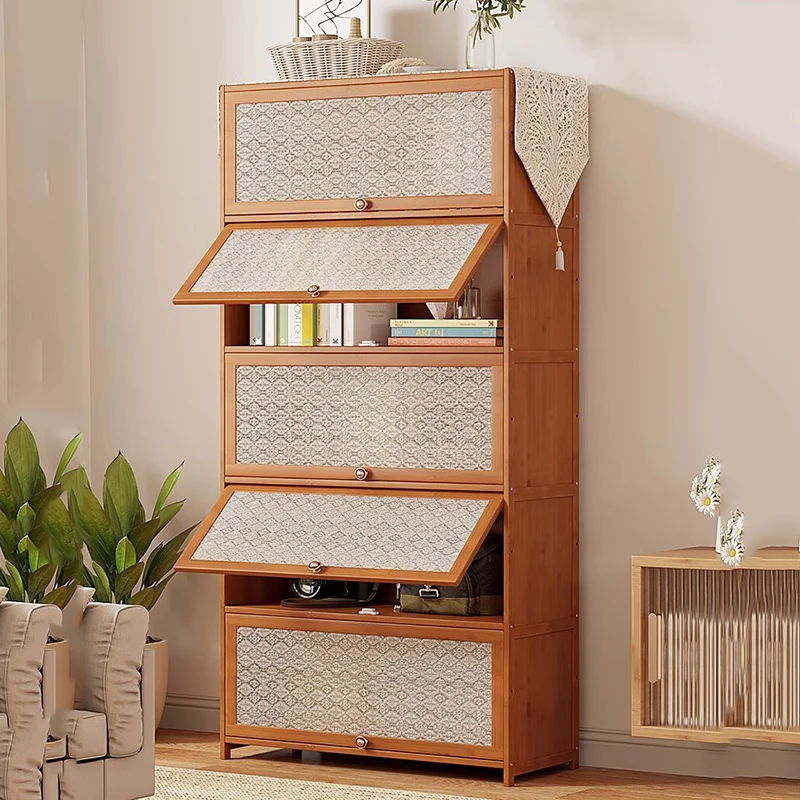 

China Curio Living Room Cabinet Wooden Retro Vanity Designer Living Room Cabinet Bamboo Accent Szafki Do Salonu Salon Furniture