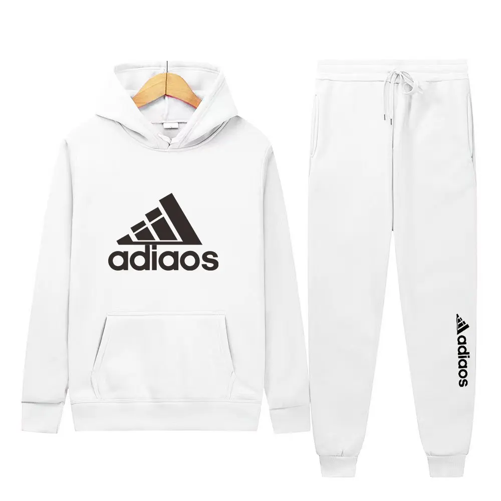Fashionable men's hot selling hooded sweatshirt+drawstring pants men's sports hooded running sportswear for men and women