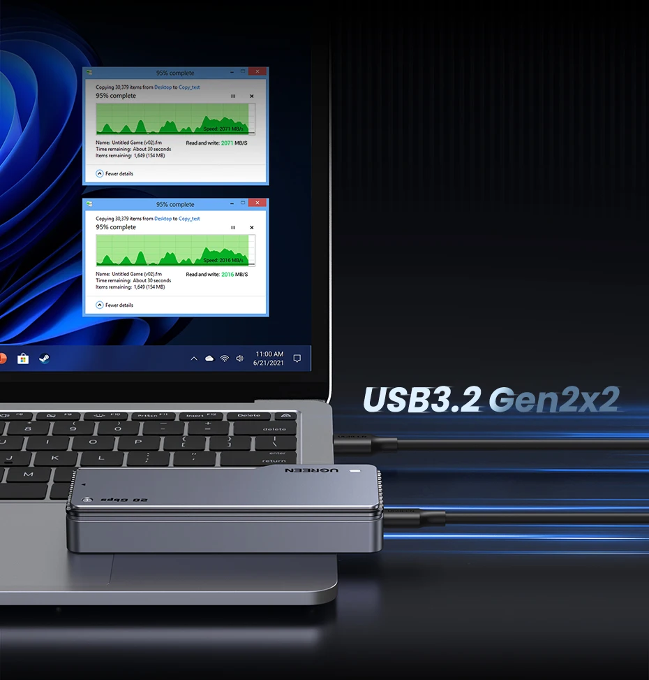 embutido, gabinete de alumínio, M.2 a USB3.2