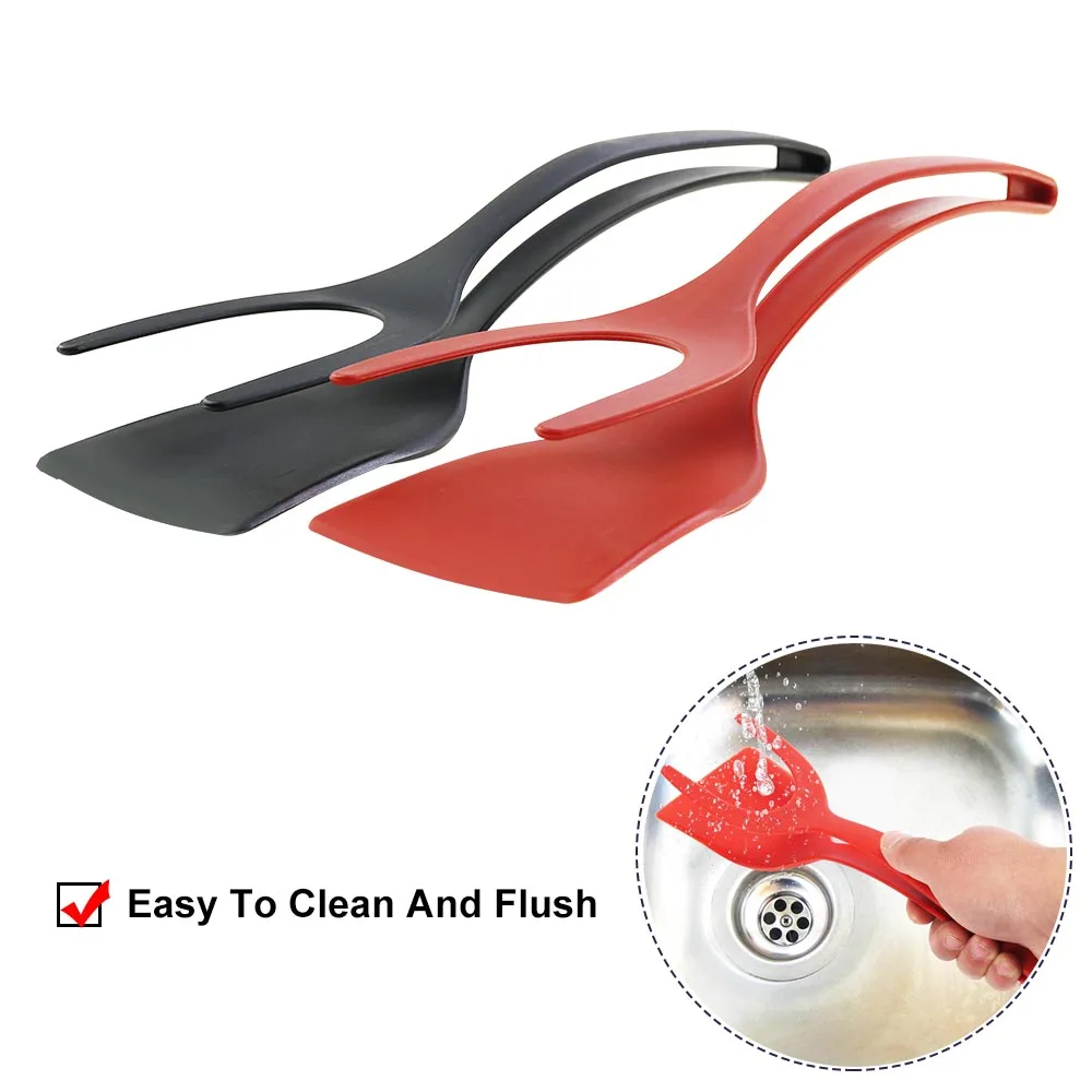 1PC 2 in 1 Plastic Non-Stick Fried Egg Pancake Toasted Cooking Tool Kitchen Accessories Thermostability BBQ Beef Easy To Clean