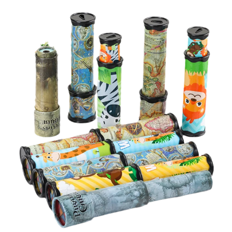 Children's Educational Decompression Magical Kaleidoscope Rotatable Adjustable Fancy Color World Holiday Gift