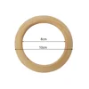 Unfinished Solid Wooden Rings 50-150MM Natural Wood Rings For Macrame DIY Crafts Wood Hoops Ornaments Connectors Jewelry Making - Image 6