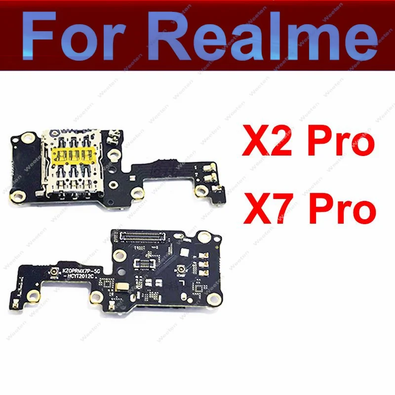 

Аудиоразъем для наушников, плата для SIM-карты для Realme X2Pro X7Pro X7 Ultra/Extreme наушники, аудио слот для SIM-карты, гибкий кабель, Запасная часть
