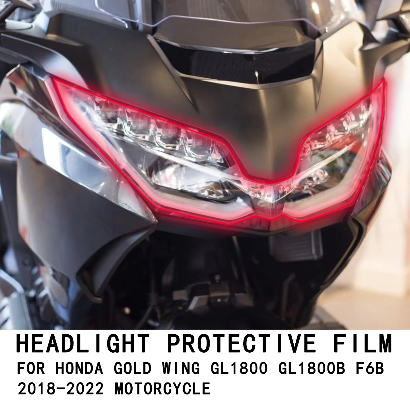 Stickers Motorcycle Headlights Motorcycle Headlight Cover Gold Wing