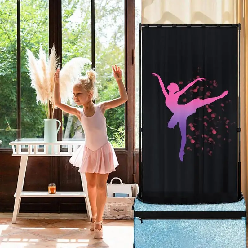 Privacy Curtains For Dance Bag Privacy Screens 59x31.5 Inches Portable Changing Room Curtains Screens For Dancer Backstage