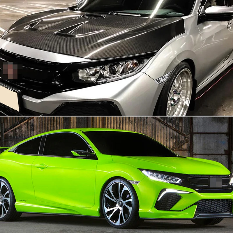 Getönte / klare Linsen-Frontstoßstangen-Seitenmarkierungsleuchtengehäuse, Kotflügel-Seitenmarkierungsleuchtenabdeckungen für Honda Civic der 10. Generation ab 2016. – Detail 8