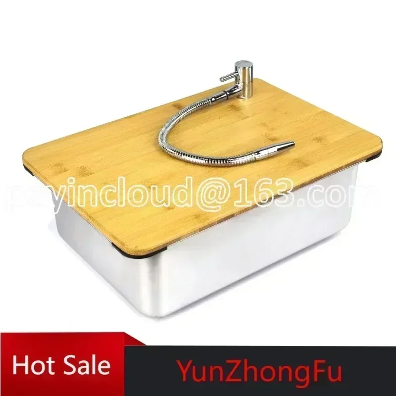 

Outdoor IGT Camping Table Kitchen Zebra One Unit Sink Module Combination of Faucet Washing Basin Pool Snow Peak