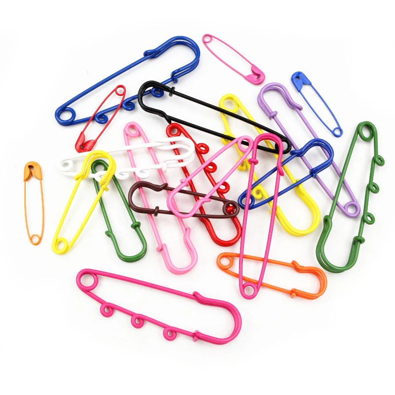 Mode Neue Multi-Farben Gemischt Bunte Sicherheit Pins Brosche Blank Basis Brosche Pins für DIY Schmuck Machen Liefert Zubehör