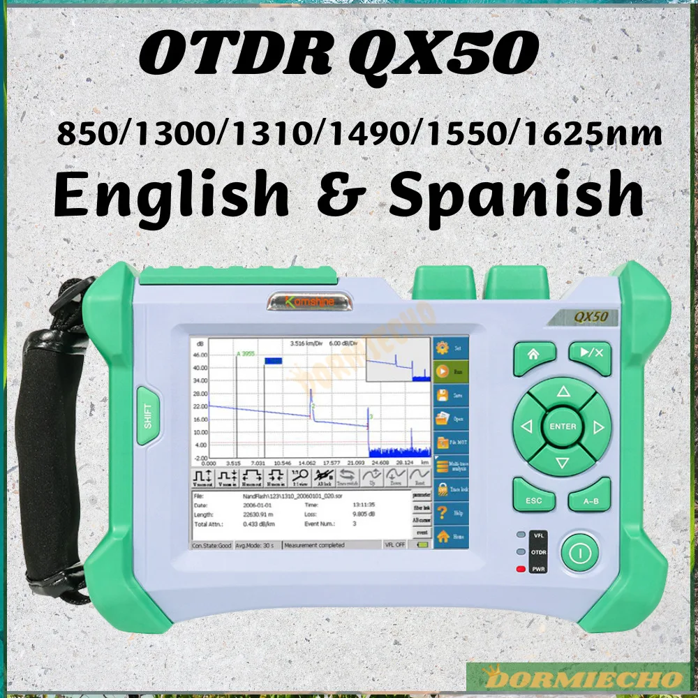 

Активный OTDR QX50 850/1300/1310/1490/1550 нм