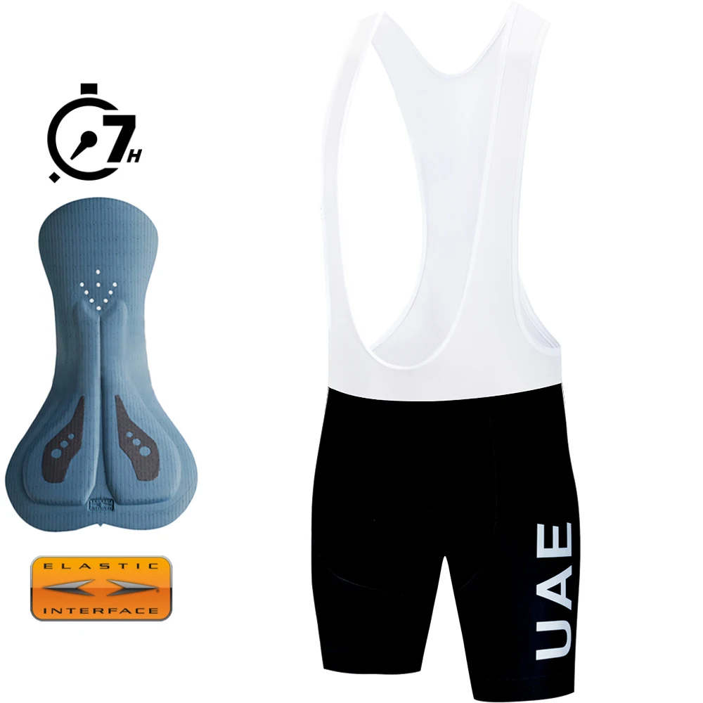 Cycling Bib Shorts UAE Men Outdoor Bike Elastic Interface Padded Riding Bib Tights MTB Bicycle Cycling Shorts Summer Quick Dry cycling bib shorts cycling shorts