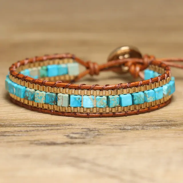 Bohemian natural stone emperor stone bracelet, hand woven exquisite bracelet,summer travel accessories,fashionable jewelry gifts 2 Bohemian natural stone emperor stone bracelet, hand woven exquisite bracelet,summer travel accessories,fashionable jewelry gifts 2