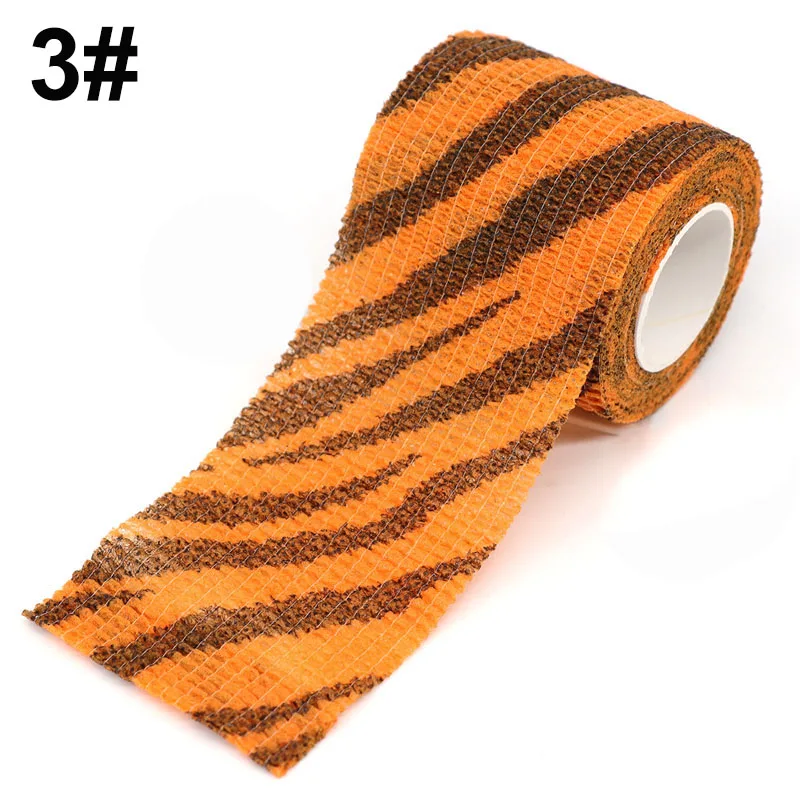 Animal Print Self-Adhesive Tattoo Elastic Bandage - Versatile Sports Wrap Tape for First Aid and Pet Care