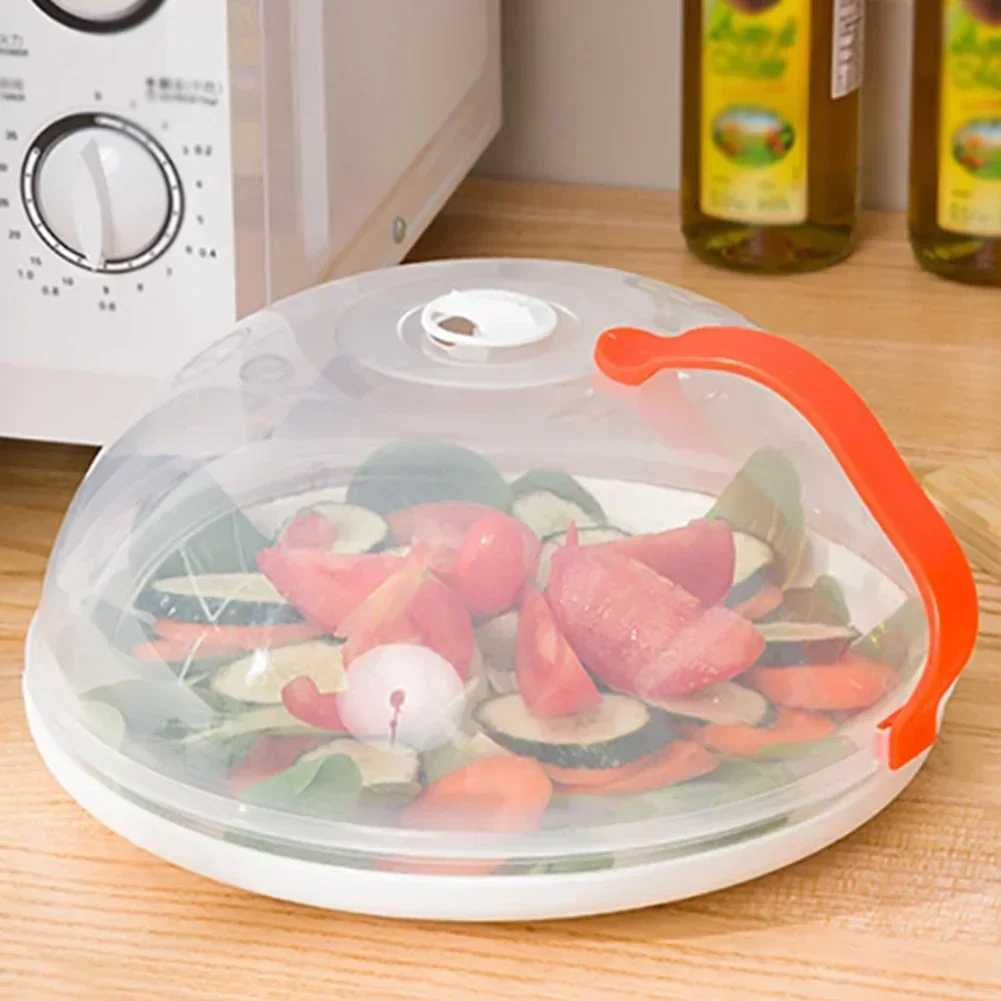 Description Picture 4 of itemHigh Quality Microwave Splatter Cover BPA Free Microwave Oven Plate Food Cover Guard Lid with Handle Clear Anti-Splash Cover