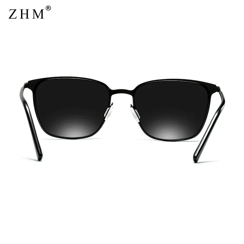 New Arrival Stylish Polarized Sunglasses Men Square Metal Frame Grey Glasses fashion Men Driver driving sunglasses UV400