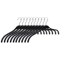 Plastic Hangers Practical Coat Clothes Hanging Rack Hook up Traceless Clothing Child Kid 1