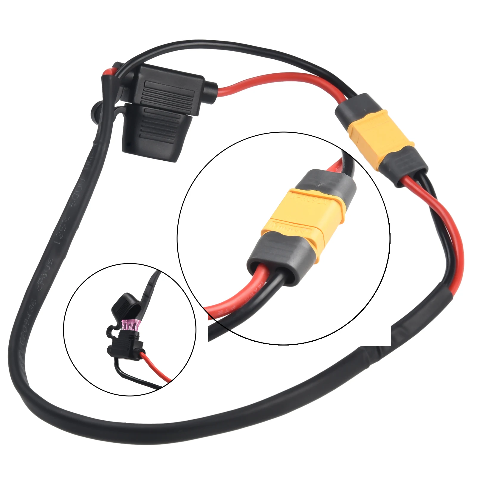 1pc Ebike Batterie Power Kabel 14AWG Entladung Draht XT60 Hohe Temperatur Widerstand Elektrische Fahrrad Zubehör – Detail 3