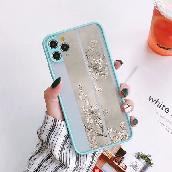 Luxuriöse Vintage Rosen-Blumen Handyhülle für iPhone X XR XS 16 14 Plus 17 15 14 12 13 11 Pro Max Harte Stoßfeste Rückseite Schutzhülle – Detail 5