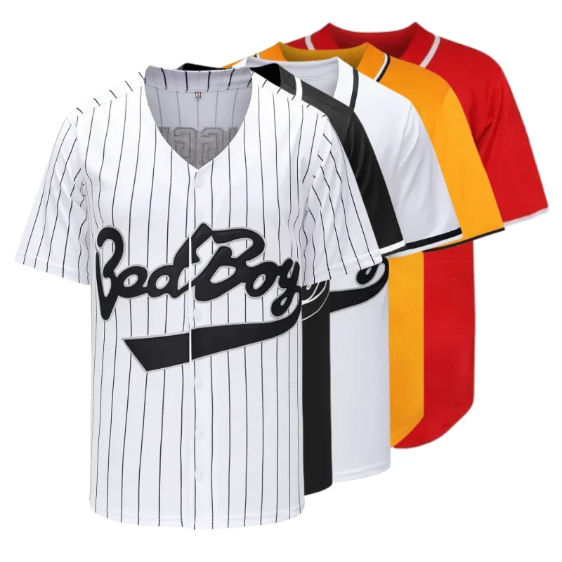 Baseball Jersey Mens Sportswear Outdoors Hip Hop Party Tops Loose Shirt LOGO Sewing Embroidery
