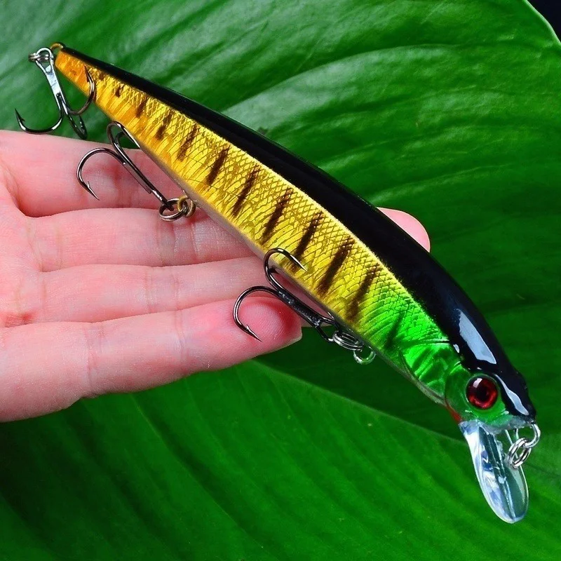 1pc Bionic Minnow Lure Floating Fishing Lure 3D Artificial Baits For  Saltwater and Freshwater Fishing - AliExpress