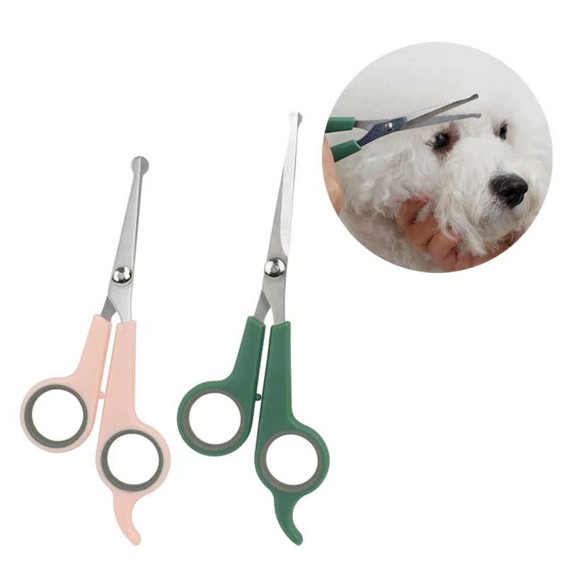 Professional Pet Hair Scissor Stainless Steel Durable Safety Rounded