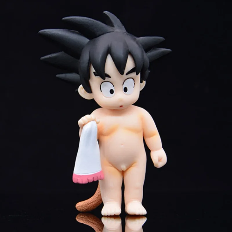 

Аниме Dragon Ball Z Kawaii милый детство сын Гоку Возьмите полотенце симпатичная кукла ПВХ экшн-фигурка Модель Детская комната украшение игрушки подарки