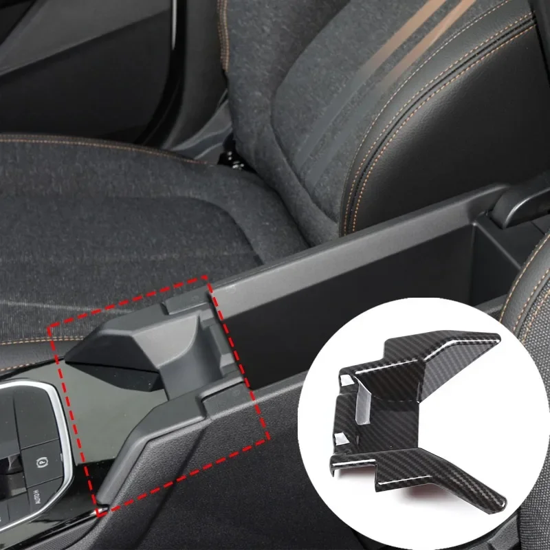 

For BMW 1 2 Series F40 F44 20-24 ABS Carbon Fiber Car Center Console Armrest Box Switch Panel Cover Trim Sticker Car Accessories