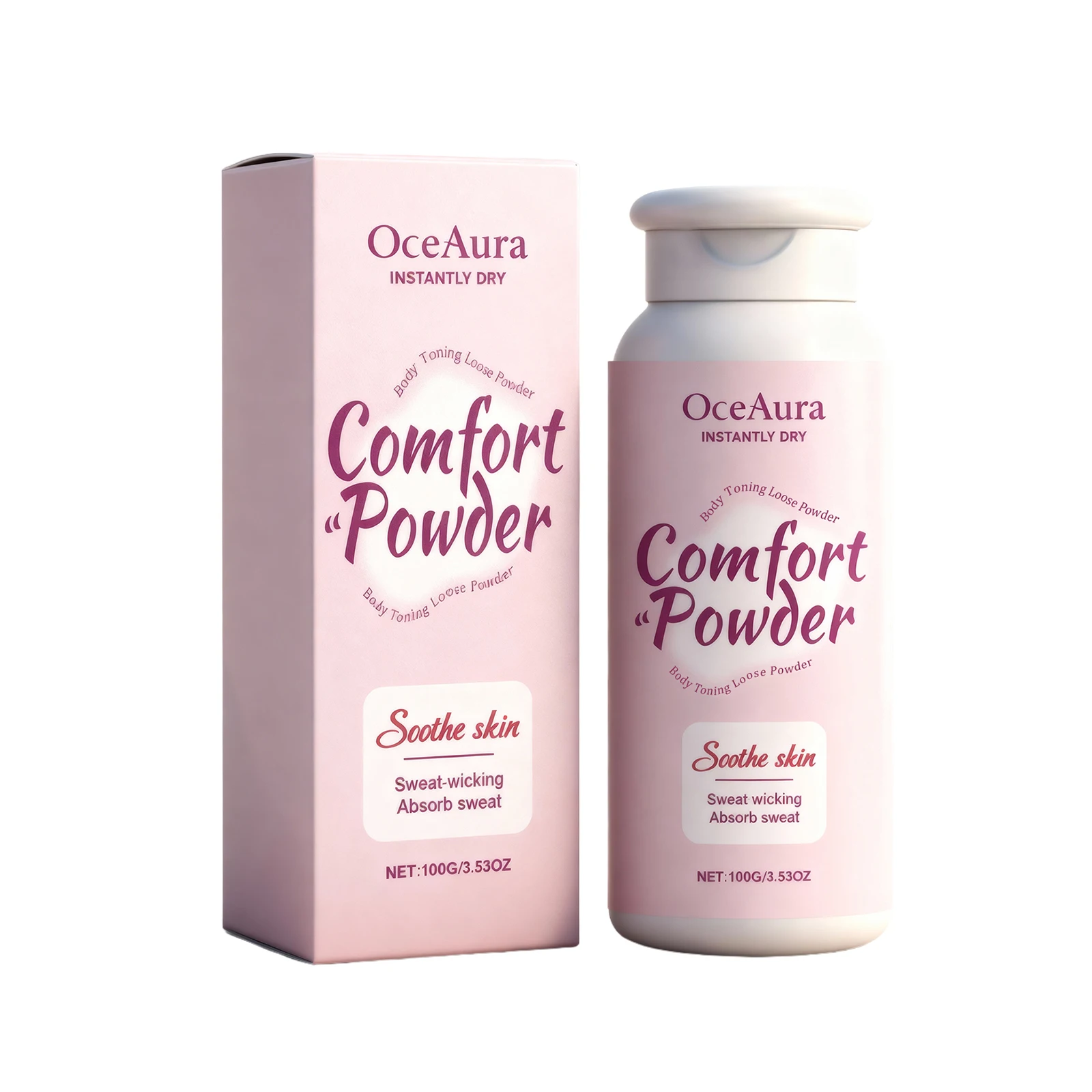 컴포트 탈크 파우더 피부 불편 완화 상쾌한 향기 끈적임 완화 땀 흡수 바디 파우더
