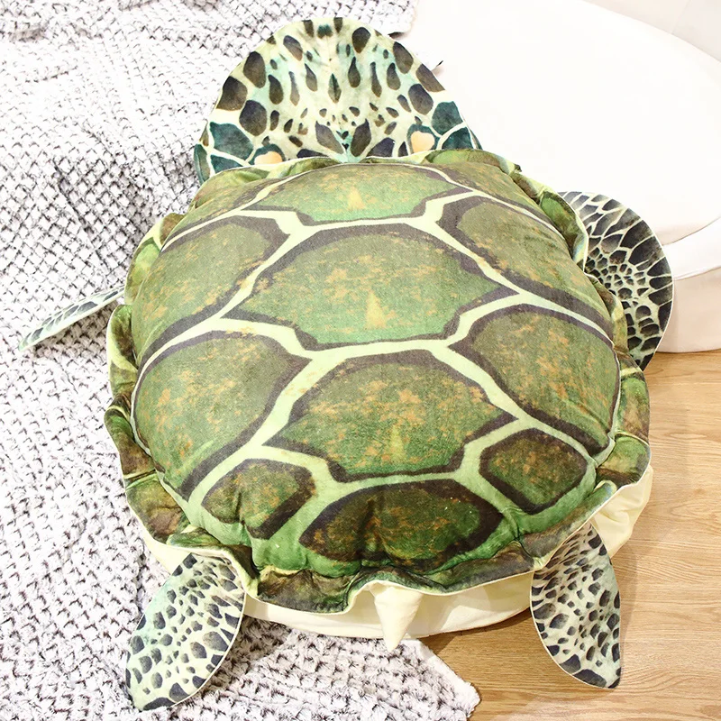 Coussin peluche portable en forme de tortue • Ma Peluche