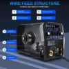 MIG Welder, 250Amp 6 in 1 Gas/Gasless Flux Core MIG/Stick/Lift TIG/Spot welding/Spool Gun 120V/240V Aluminum Multi Process 4