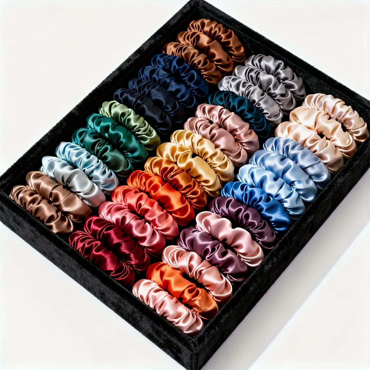 Gentle Multi-Color Hair Scrunchies Set - 19pcs Collection