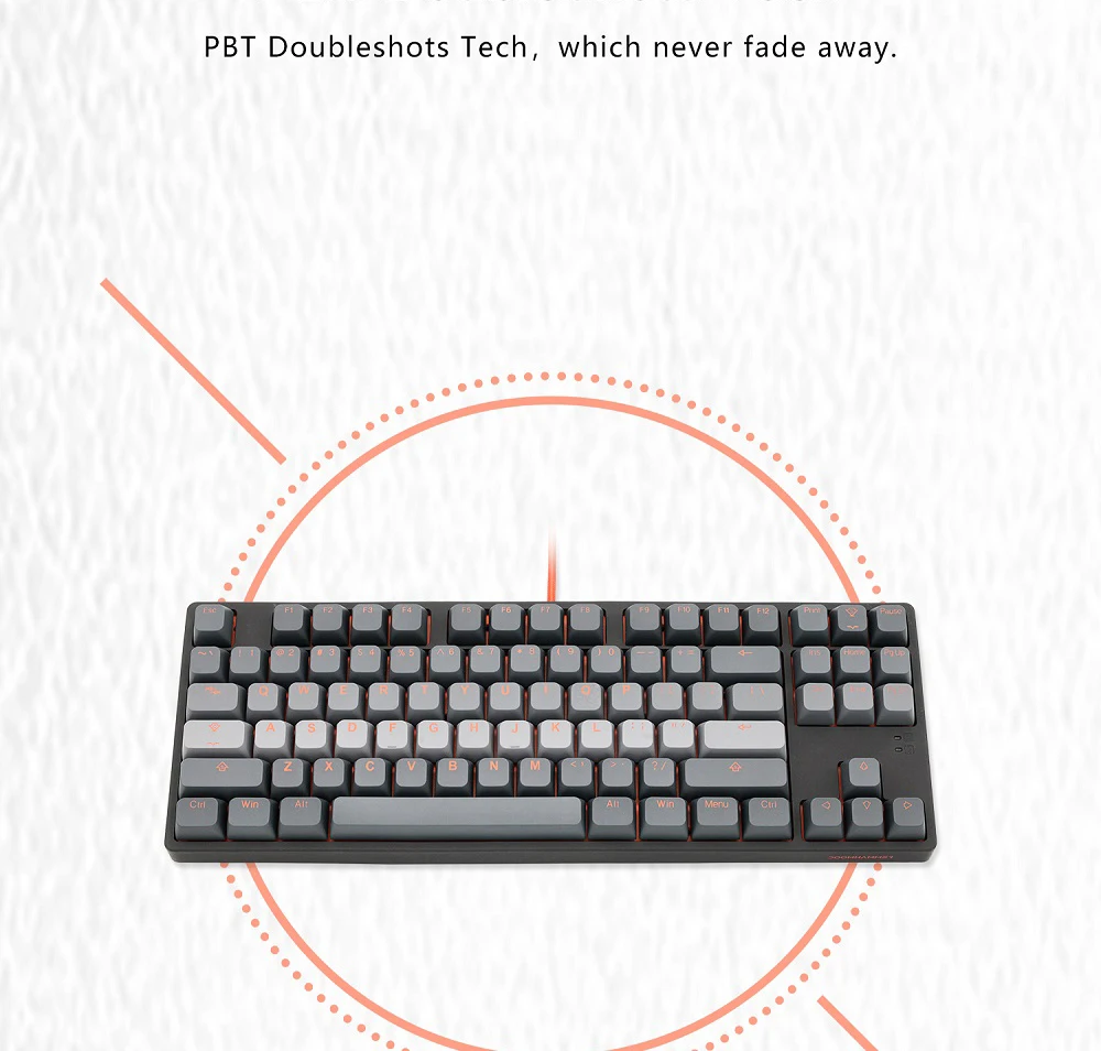 Taihao-Doubleshot Keycaps para DIY Gaming Teclado Mecânico,