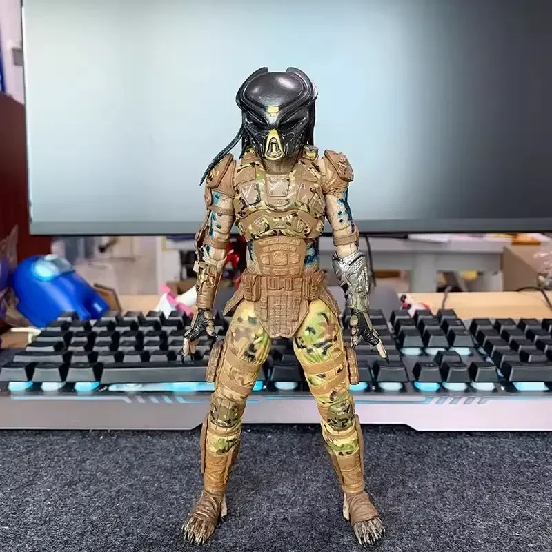 Genuine Neca Elephant Eagle Face Game Edition Iron Blood Legion Camouflage Predator Warrior 7inch Action Figure Collection Model