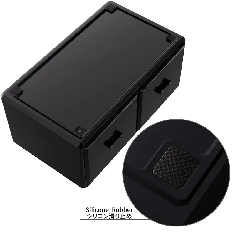 Makeup Cosmetic Organizer Storage Drawers Display Boxes Case with 12 Drawers (Black) 4