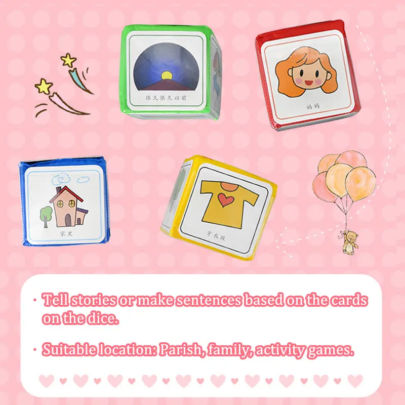 Soft Dice Storytelling Montessori Toys for Kids