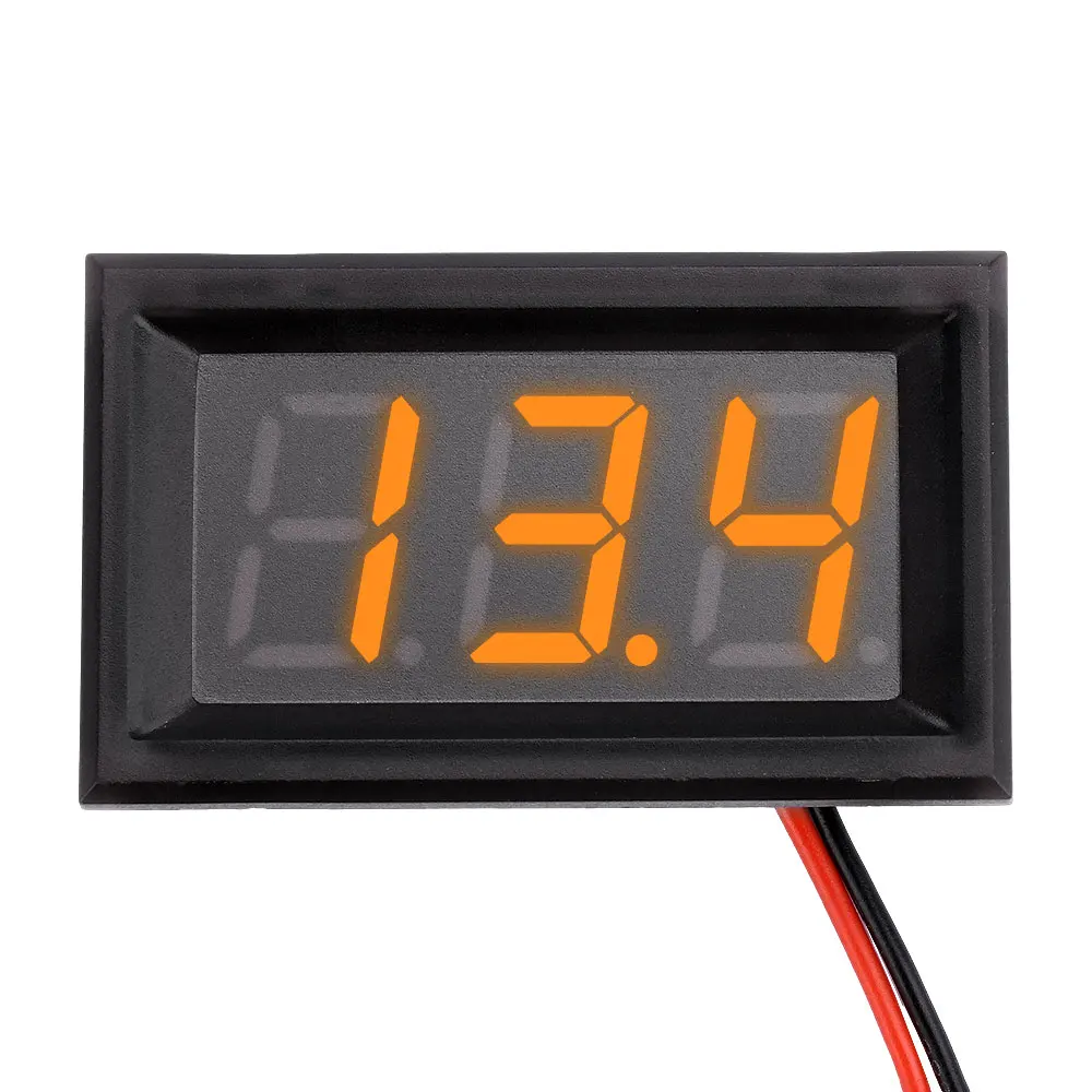 방수 전압 계량기, DC 4.5-30V 방수 골프 카트 디지털 전압계, 12V 24V LED 배터리 모니터, 자동차 보트 오토바이
