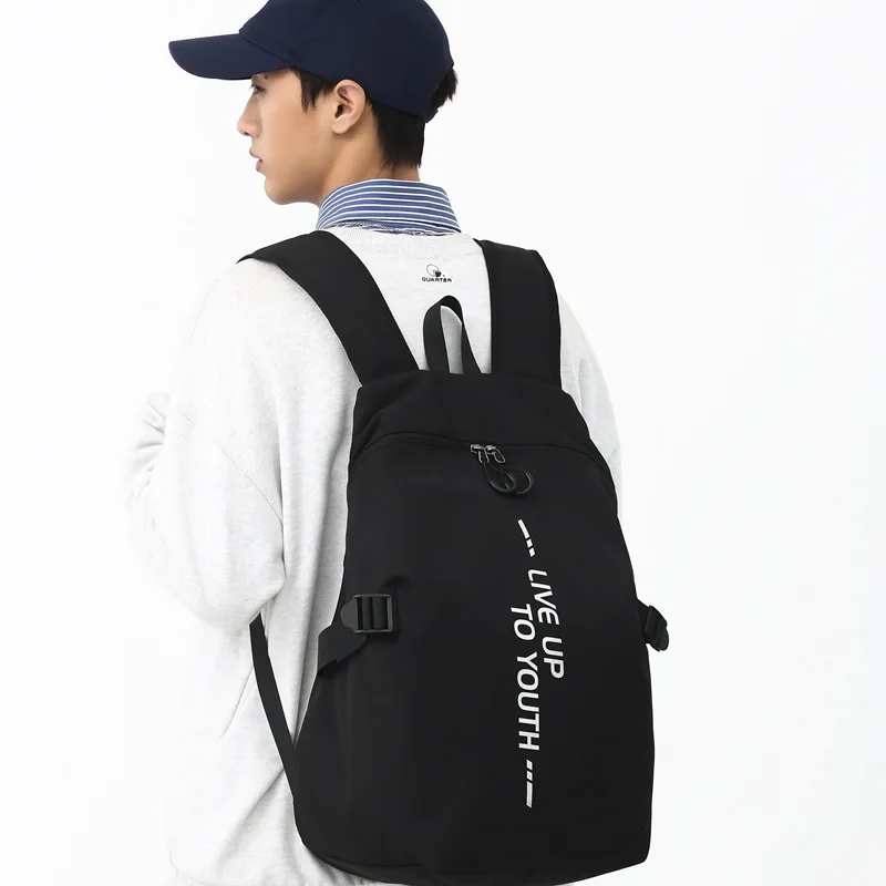 남성용 대용량 스포츠 백팩 여행용 라이딩 가방 세련된 더블 숄더백 옥스포드 천 내마모성 확장형...