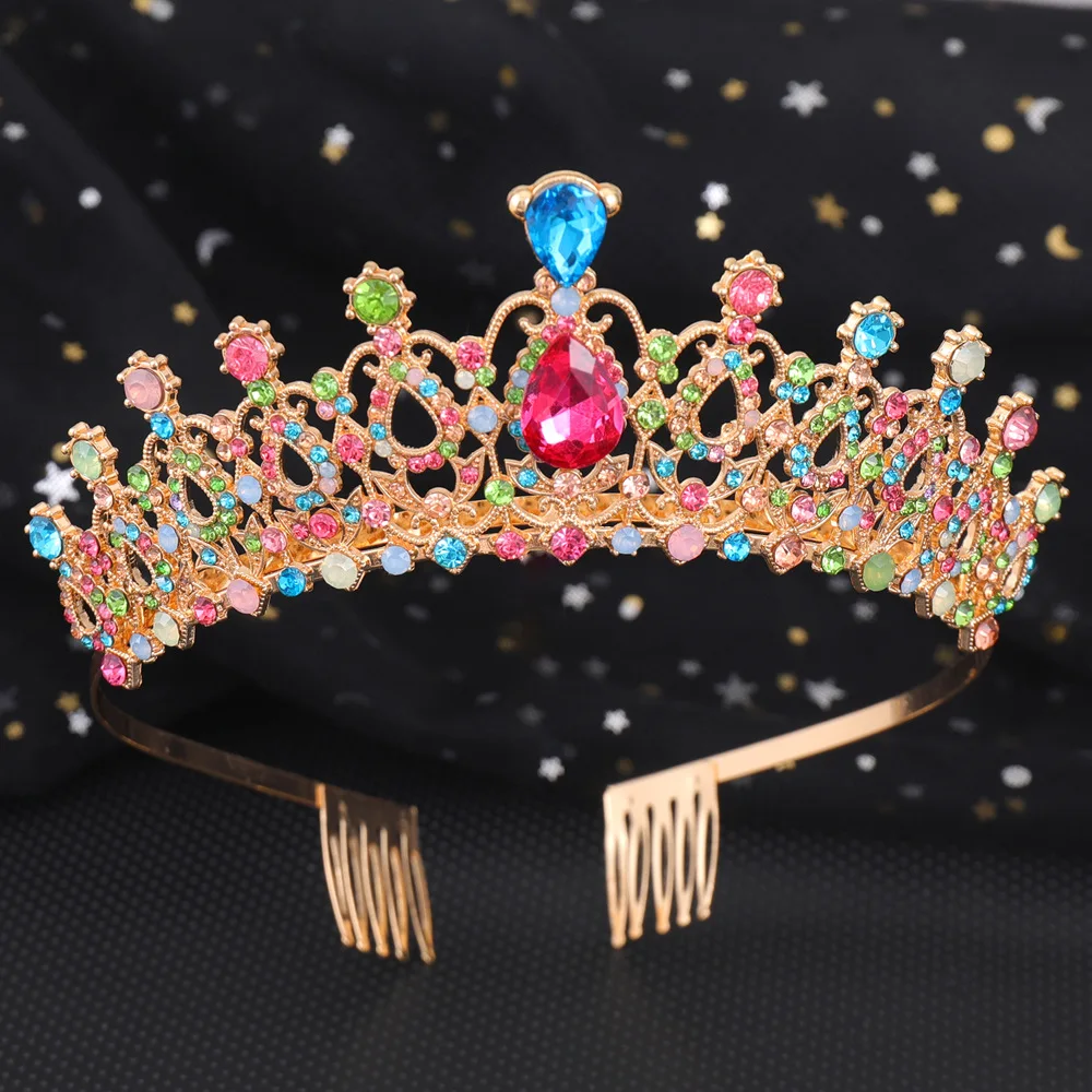 Couronne Princesse Couronne De Reine En Strass - Diadème élégant Pour Mariage, Fêtes Ou Photos Diademe Mariage