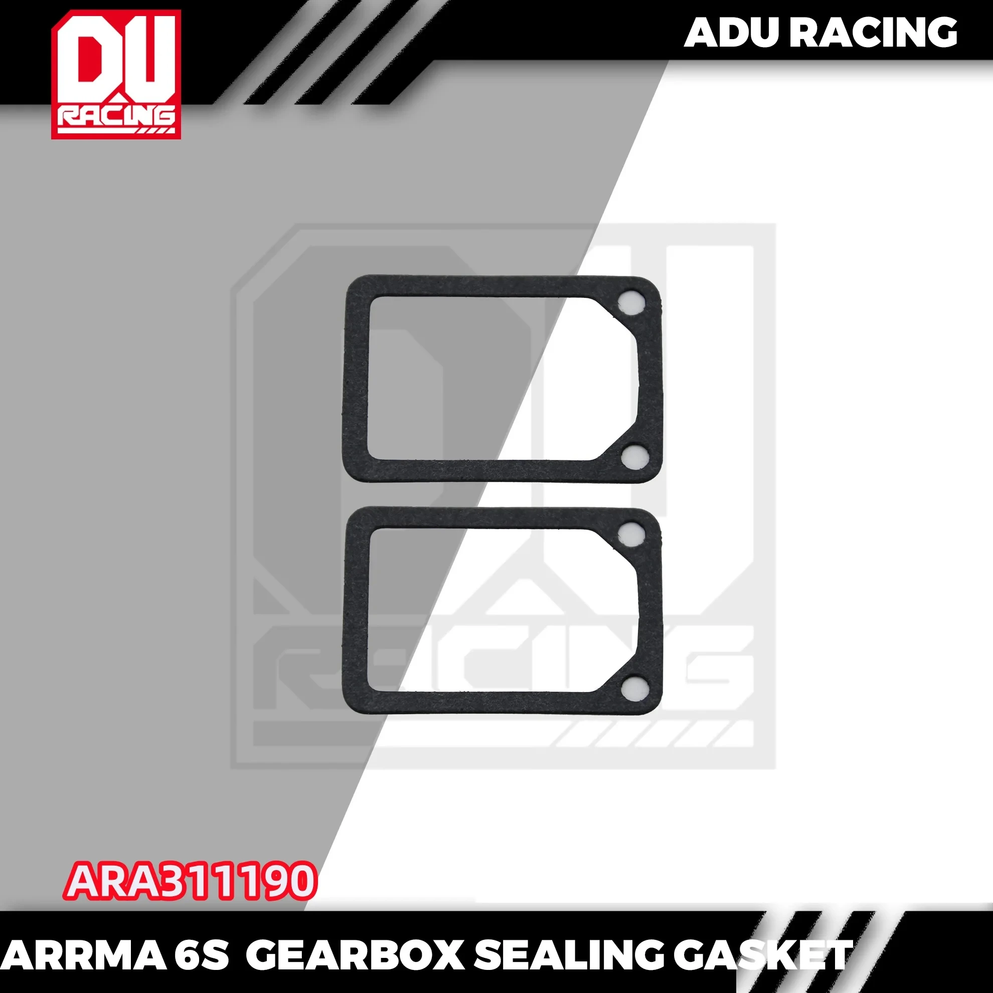 Joint d'étanchéité ADU RACING pour ARRMA 6S, montrant la texture et la colle 3M appliquée.