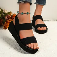 Fashion Trend Women's Wedge Sandals Non Slip Slipper Platform Ankle Strap Slingback Lightweight Women Shoes Sandalias De Mujer - Image 6